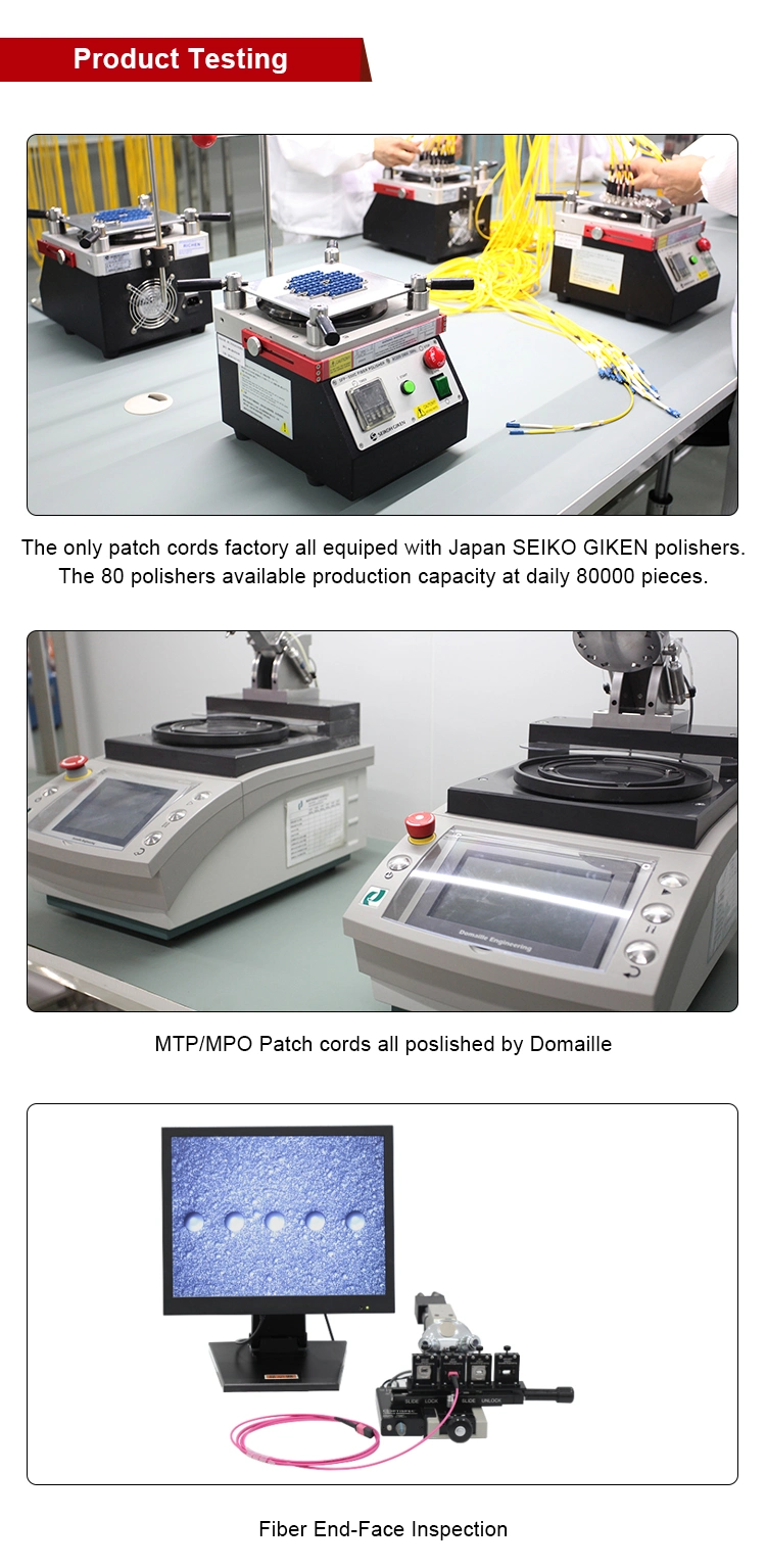 MPO/MTP 12 Fibers Fiber Optic Patch Cord