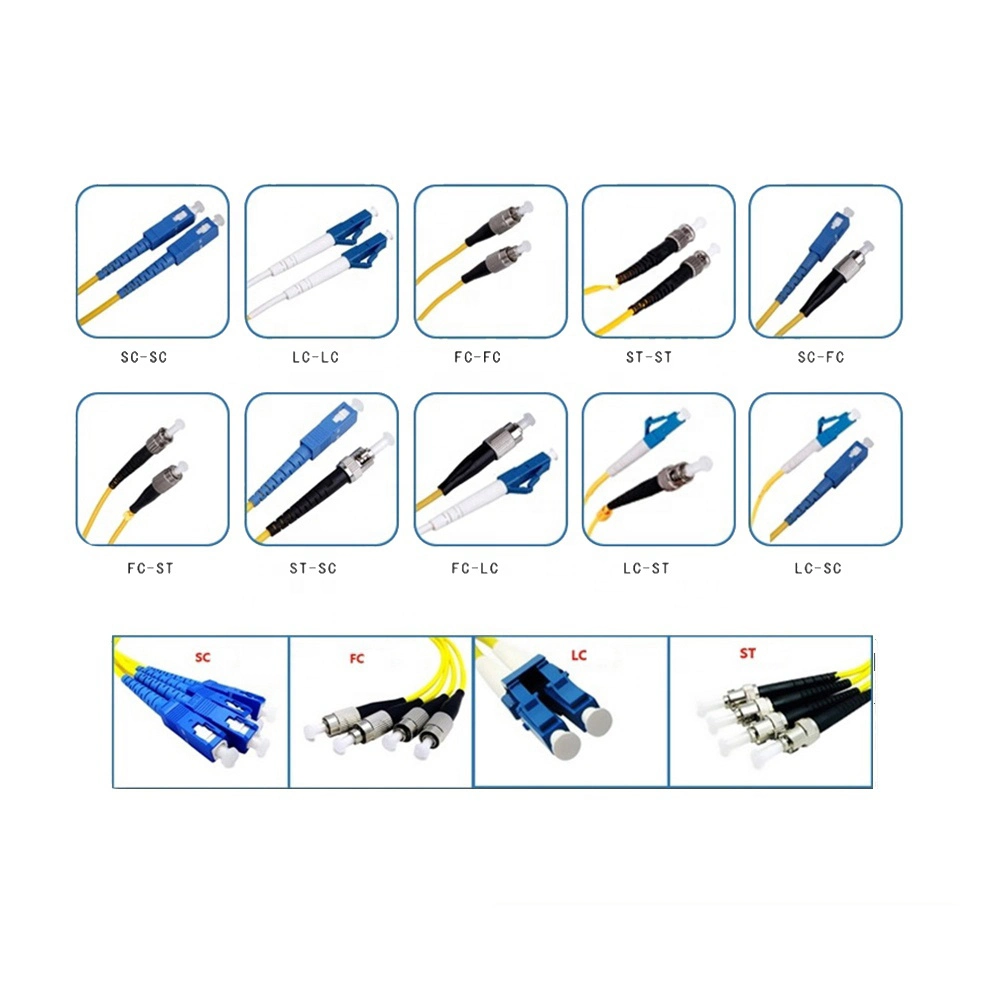 PC/Upc/APC Dys /OEM Customized Om3 Fiber Optic Patch Cord with RoHS