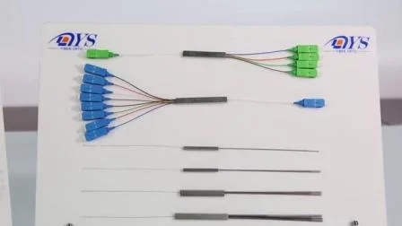 FTTH FTTB 1X2, 1X4, 1X8, 1X16, 1X32 1X64 미니 튜브 광섬유 PLC Splitterabs 상자 광섬유 PLC 쪼개는 도구