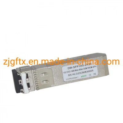 Glasfaser C20~C61 80 km Ddm 10 g DWDM SFP+ Glasfaser-트랜시버